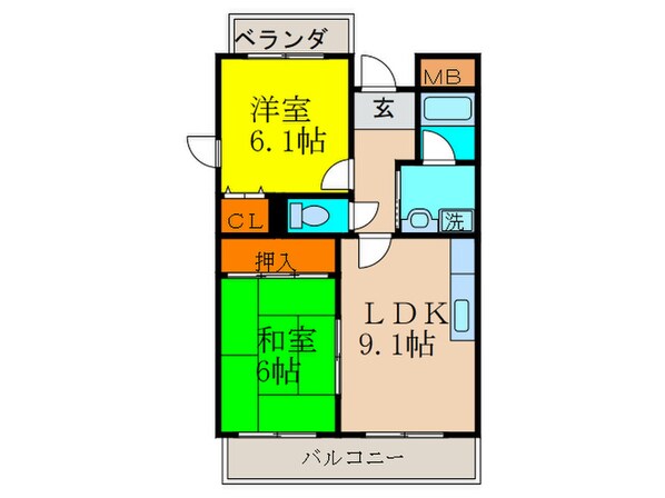 エスメラード　ヒコの物件間取画像